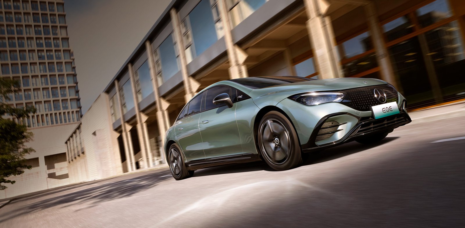 Mercedes EQE electric sedan available through New Energy EV procurement and maintenance services